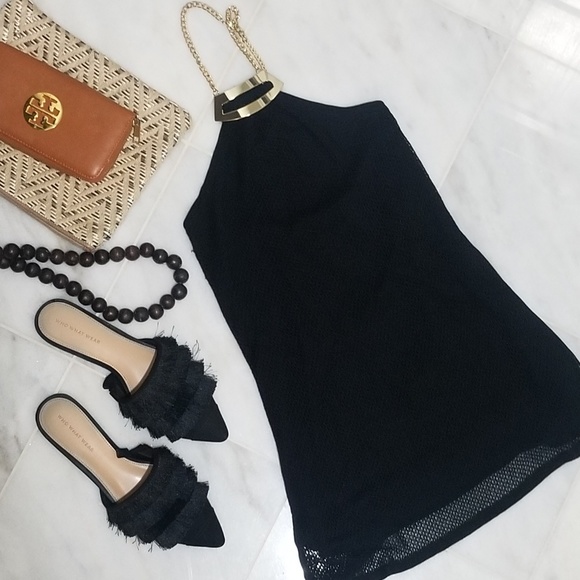 Cache Tops - Cache Gold Chain Halter